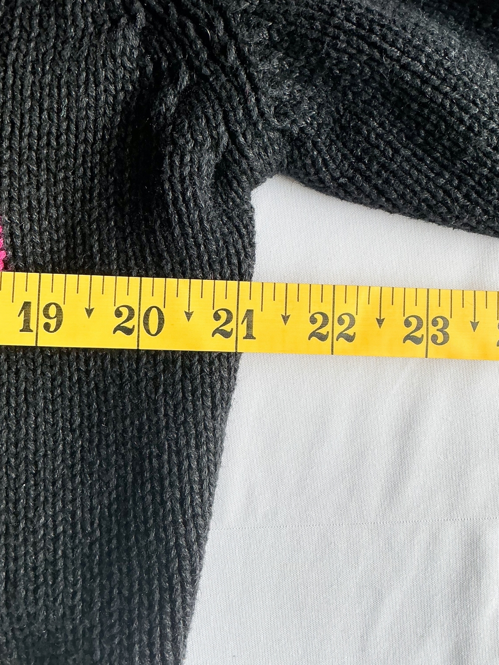 Vintage Michael Simon Embroidered Rings Black Cardigan Sweater Women One Size/Lg - Picture 11 of 12